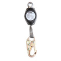 BASELINE 7FT WEB SELFRETRACT LIFELINE W/SNAP HOOK ALUMINUM CARABINER BLACK