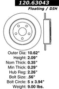 StopTech Drilled Sport Brake Rotor