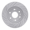 R1 09-20 Chevrolet Tahoe Front Right Drilled & Slotted Geoperformance Rotor