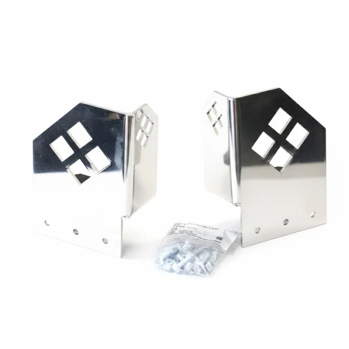 CARGO HORN STOP BRACKET GLOSS ALUMINUM (PAIR)