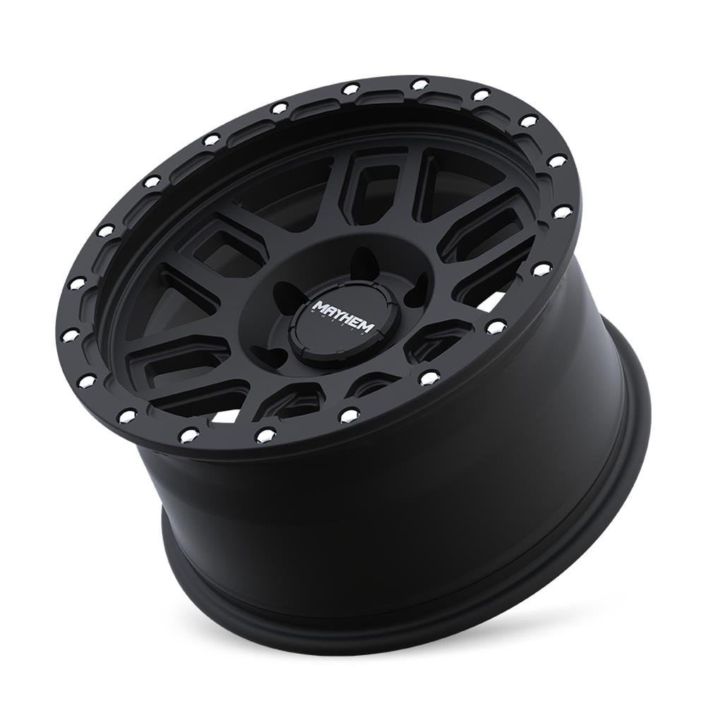 MAYHEM DELTA 8304 MATTE BLACK W MATTE BLACK LIP 17X9 6-135 0MM 87.1MM