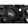 Rough Country 87 Series Wheel Simulated Beadlock Black/Machined 17x8.5 6x5.5 0mm