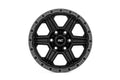Rough Country 79 Series Wheel One-Piece Semi Gloss Black w/Gunmetal Ring 17x8.5 6x5.5 0mm