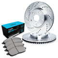 R1 E- Line Series Brake Rotor - D/S - Silver w/ Ceramic Pads Fits Mercedes-Benz 400SE
