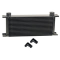 16 ROW SERIES 10000 STACK PLATE COOLER 90DEG SWIVEL 6AN FITTING ALUMINUM