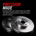 Power Stop 13-15 Volkswagen Jetta Front and Rear Semi-Coated Rotor Kit