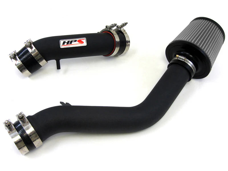 HPS Performance Black Long Ram Cold Air Intake for 04-08 Hyundai Tiburon 2.0L with MAF Sensor