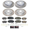 Power Stop 19-22 Toyota Corolla Front and Rear Semi-Coated Rotor Kit