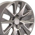 20 IN REPLICA WHEEL CV26 FITS CHEVROLET SILVERADO LTZ RIM 20X9 MACHINED WHEEL