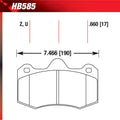 ~(5 lbs. 9X4X3)~ Street Brake Pads Street Race