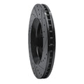 R1 11-25 Dodge Durango Front Left Drilled & Slotted Black Brake Rotor
