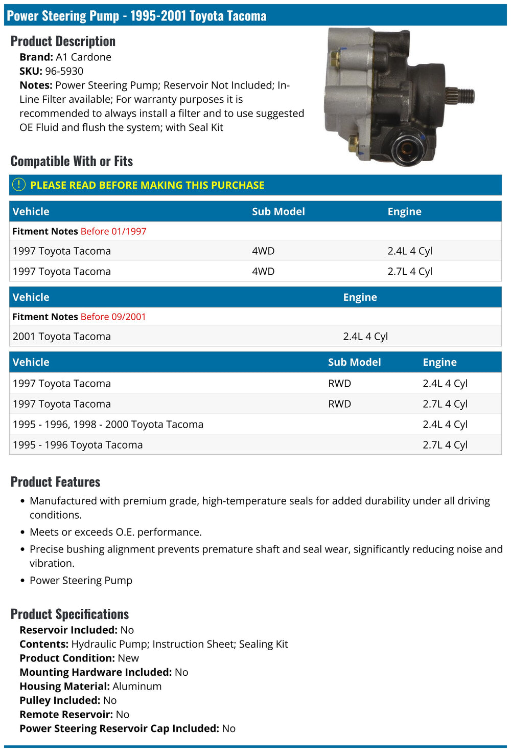 NEW POWER STEERING