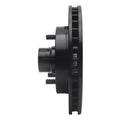 R1 1992-2002 Chevrolet C1500 Suburban Front Left Drilled & Slotted Black Brake Rotor