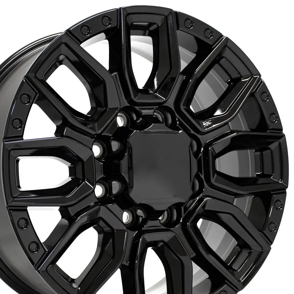 20 IN REPLICA WHEEL FITS GMC SIERRA 2500/3500 CV96A BLACK 20X8.5