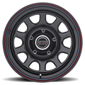 AR767 15X10 5X4.75 G-BLK W/ STRIPES -37MM