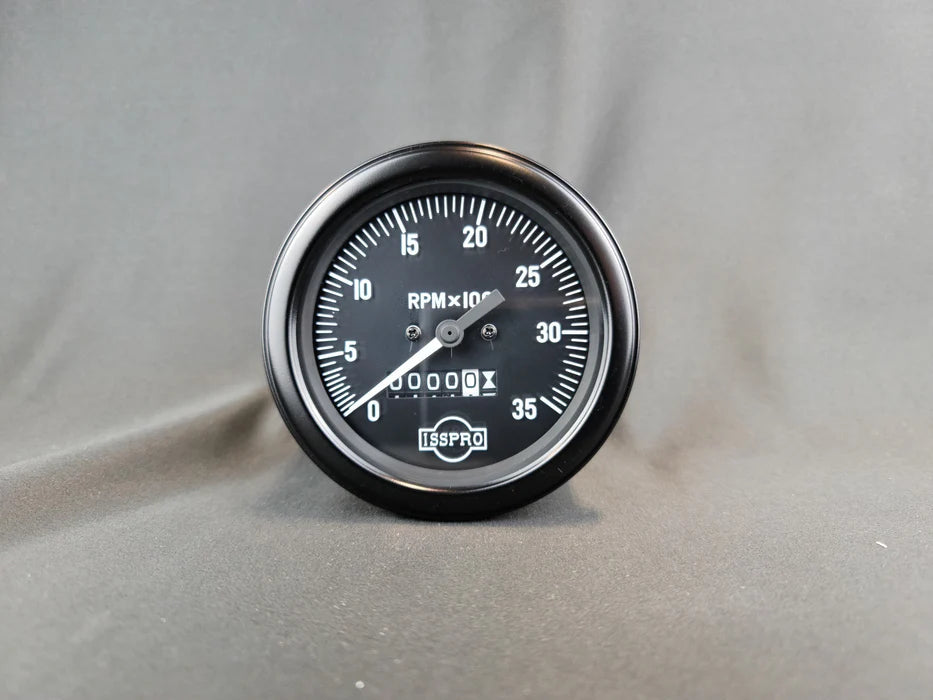 ~(1 lbs. 4X4X4)~ Tach Mech W/Hm Blk Bezel