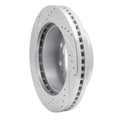 R1 Concepts Brake Rotor Drilled and Slotted Silver Fits Ford F-350