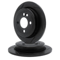 R1 Concepts Brake Rotor- Slotted - Black