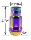 Gorilla Forged Steel Racing Lug Nuts Prism Light Closed Ended 12x1.25 Universal