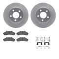 R1 Concepts Carbon Series Brake Rotors - Perf Off-Road/Tow Pads - Hdw Fits Ford Explorer