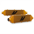 Mishimoto Universal Gold Z Line Intercooler Overall Size: 28x8x3 Core Size: 21x6x2.5 Inlet / Outlet