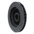 R1 73-73 Ford Gran Torino Front Left Drilled & Slotted Black Brake Rotor