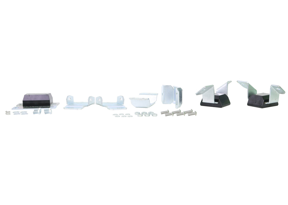 Engine and gearbox - mount bushings 3 Bushings 1 Plate 2 Brackets 7 Bolts 3 Nuts 9 Washers Grease Install Guide