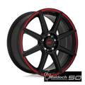 MR142 18X8 5X4.5/120 S-BLK RED 35MM