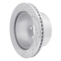 R1 00-02 Dodge Ram 4000 (Mexico) Rear Right Drilled & Slotted Black Brake Rotor