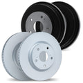 DFC 07-12 Dodge Caliber Front & Rear Geospec Rotors includes Drums