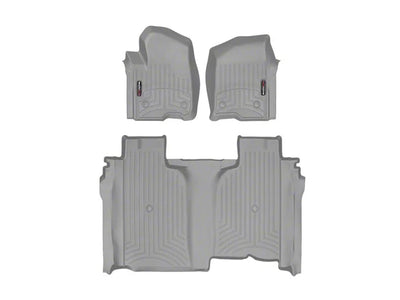 WeatherTech Grey Front and Rear Floorliners Fits -20-26 Chevrolet GMC 461436-1-4
