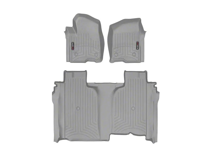 WeatherTech Grey Front and Rear Floorliners Fits -20-26 Chevrolet GMC 461436-1-4