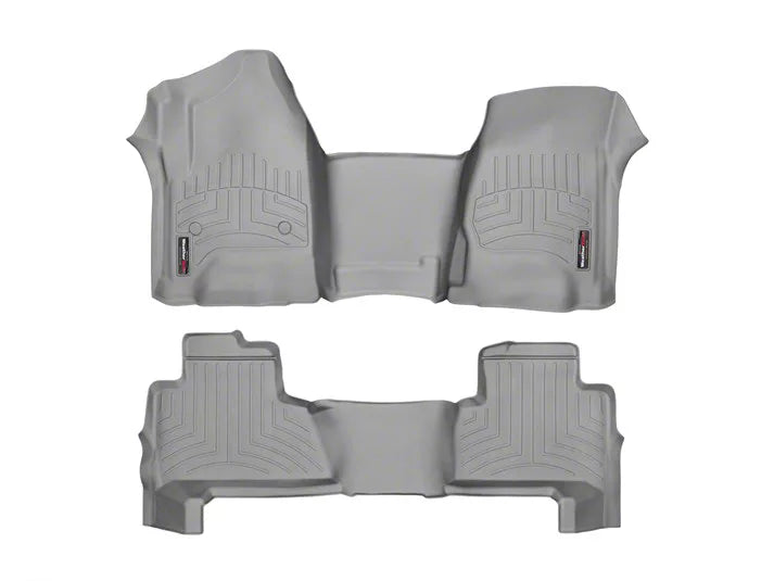 WeatherTech Grey Front and Rear Floorliners - Over The Hump Fits -20-20 Chevrolet GMC 465431-466072