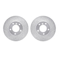 R1 Concepts Brake Rotor- D/S - Silver Fits BMW 525i