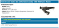 MOOG 10-22 Toyota 4Runner Front Left Lower Control Arm and Ball Joint Assembly