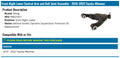 MOOG 10-22 Toyota 4Runner Front Right Lower Control Arm and Ball Joint Assembly