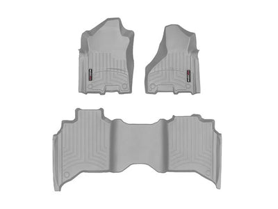 WeatherTech Grey Front and Rear Floorliners Fits -20-24 Dodge RAM 461545-1-2
