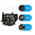 1421 TOYOTA TUNDRA 1421 PROJECTOR DTR HEAD LIGHTCHROME/CLEAR