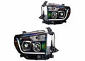 1421 TOYOTA TUNDRA 1421 PROJECTOR DTR HEAD LIGHTCHROME/CLEAR