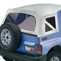XHD Soft Top, White Denim, Clear; 88-94 Suzuki Sidekick/Geo Tracker