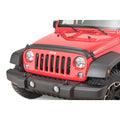 Bushwacker 07-18 Jeep Wrangler Trail Armor Hood and Tailgate Protector Excl Power Dome Hood - Black