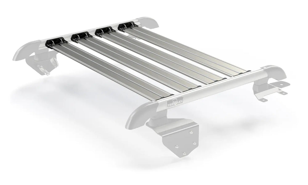 ~(23 lbs. 43X6X5)~ JK 2-Door Nebo Roof Rack 4-Piece Cargo Slat Kit - Silver