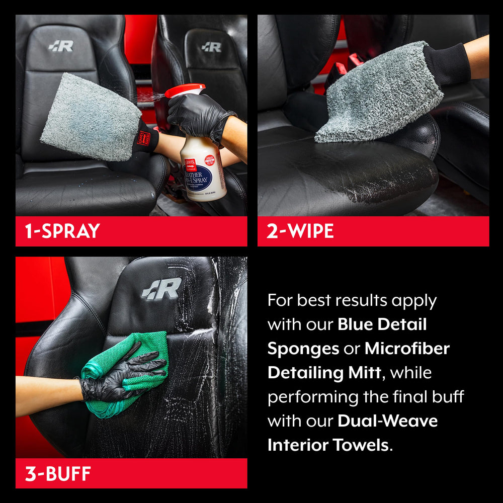 Griots Garage Leather 3-in-1 Spray - 1 Gallon - Case of 4