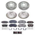 Power Stop 08-17 Mitsubishi Lancer Front and Rear Semi-Coated Rotor Kit