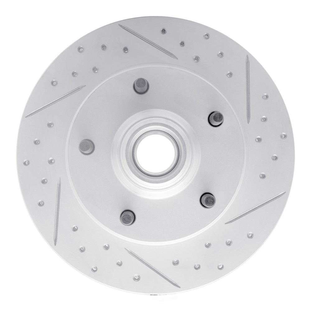 DFC 73-93 Ford E-100 Econoline Front Right Drilled & Slotted Geoperformance Rotor