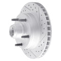 DFC 73-93 Ford E-100 Econoline Front Right Drilled & Slotted Geoperformance Rotor