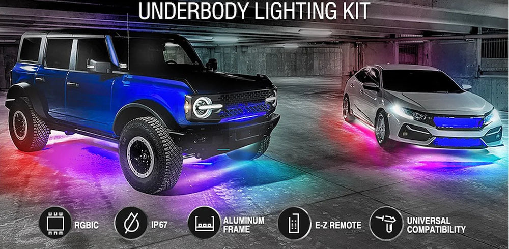 COLORADAPT LED UNDERBODY KIT W/ REMOTE CONTROL AND PREMIUM MICROLED LIGHT STRI