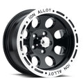 Cast Aluminum Wheels 174 16x10 Machined Lip Black 5 On 135 Bolt Pattern -38 Offset ION Wheels