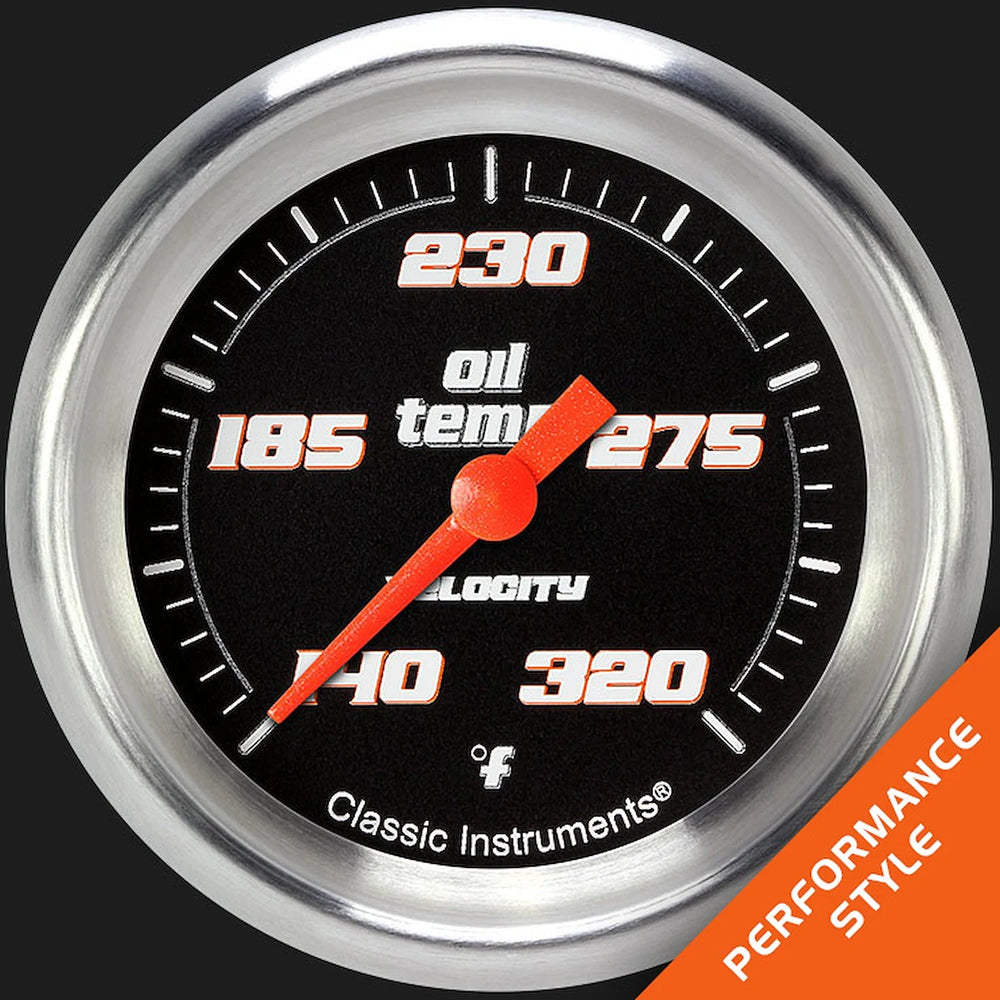 VELOCITY BLACK 2 5/8IN OIL TEMP