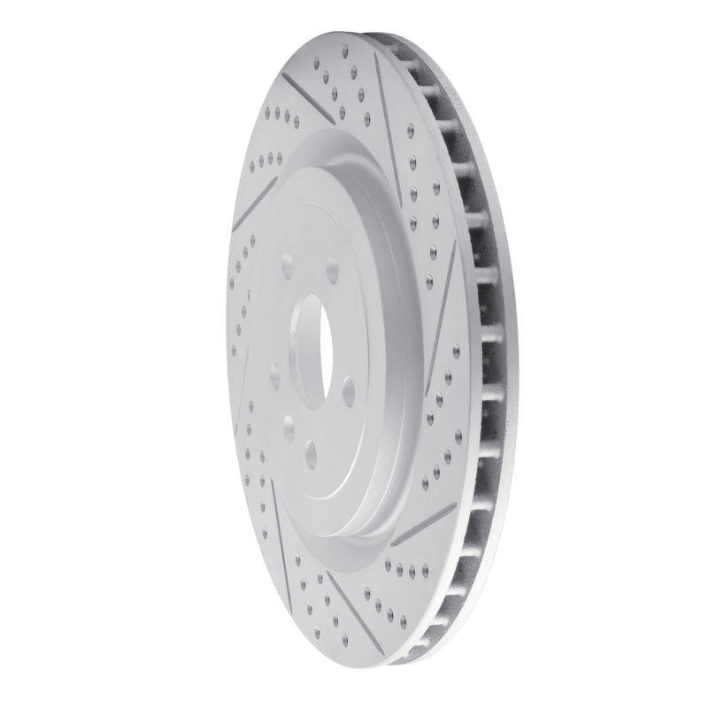 DFC 09-24 Cadillac Cts Rear Right Drilled & Slotted Geoperformance Rotor